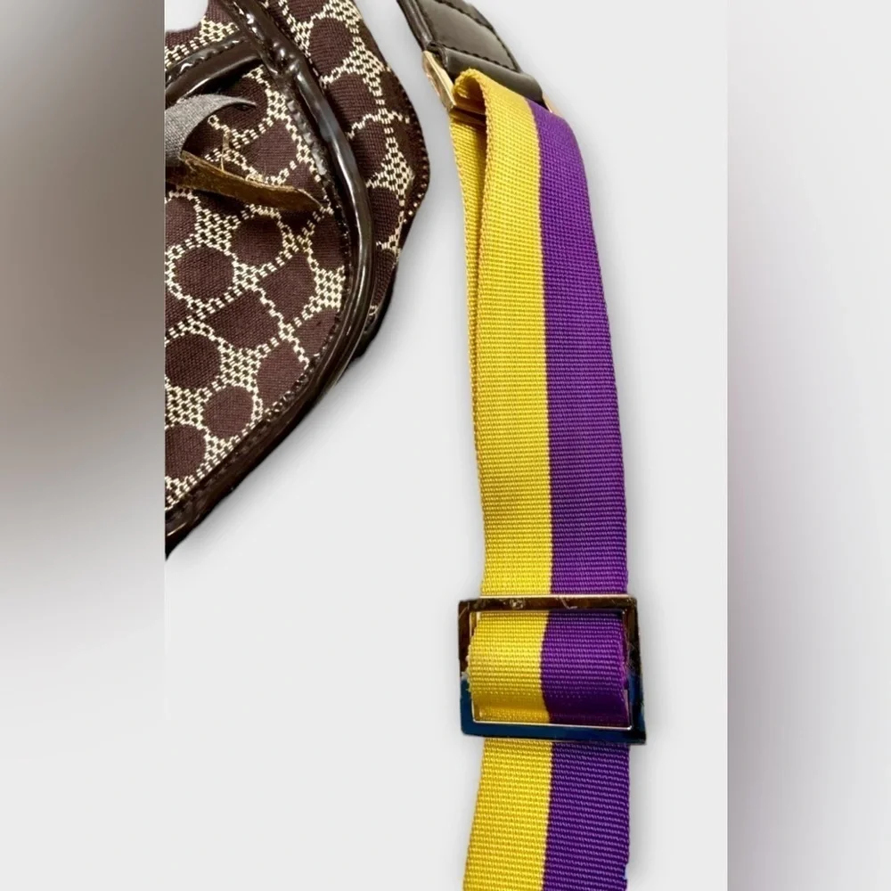 Kate Spade Brown and Purple Travel Duffle Bag